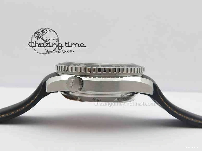 0429 Planet Ocean Master Chrono 45mm SS OM 1:1 Best Edition Black Dial Orange 12 On Rubber Strap A Durable 8169